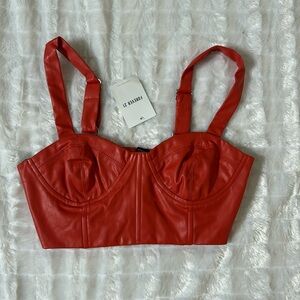 FOREVER 21 leather going out top